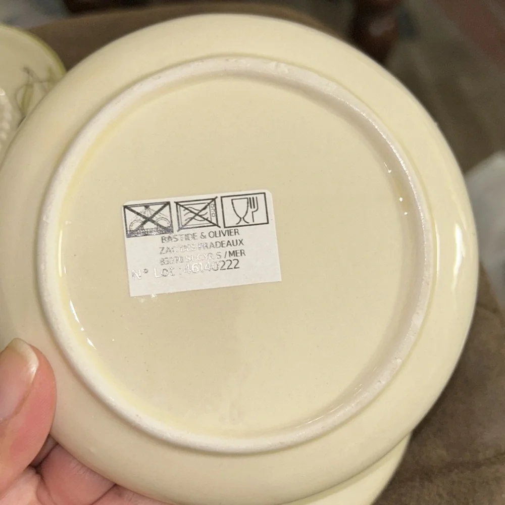 NWT Ceramic Hand Made Garlic Grater, Zester Plate